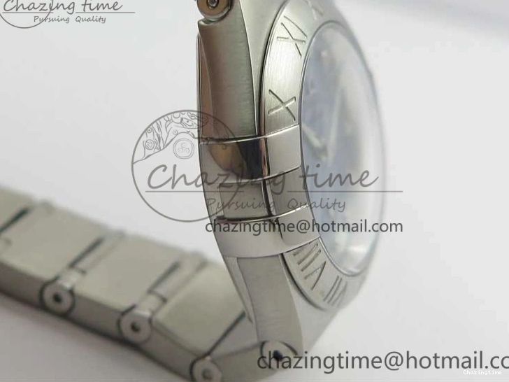 0402 Constellation Ladies 27mm ZF 1:1 Best Edition SS Blue MOP Dial on SS Bracelet ETA Quartz Youthful 7942